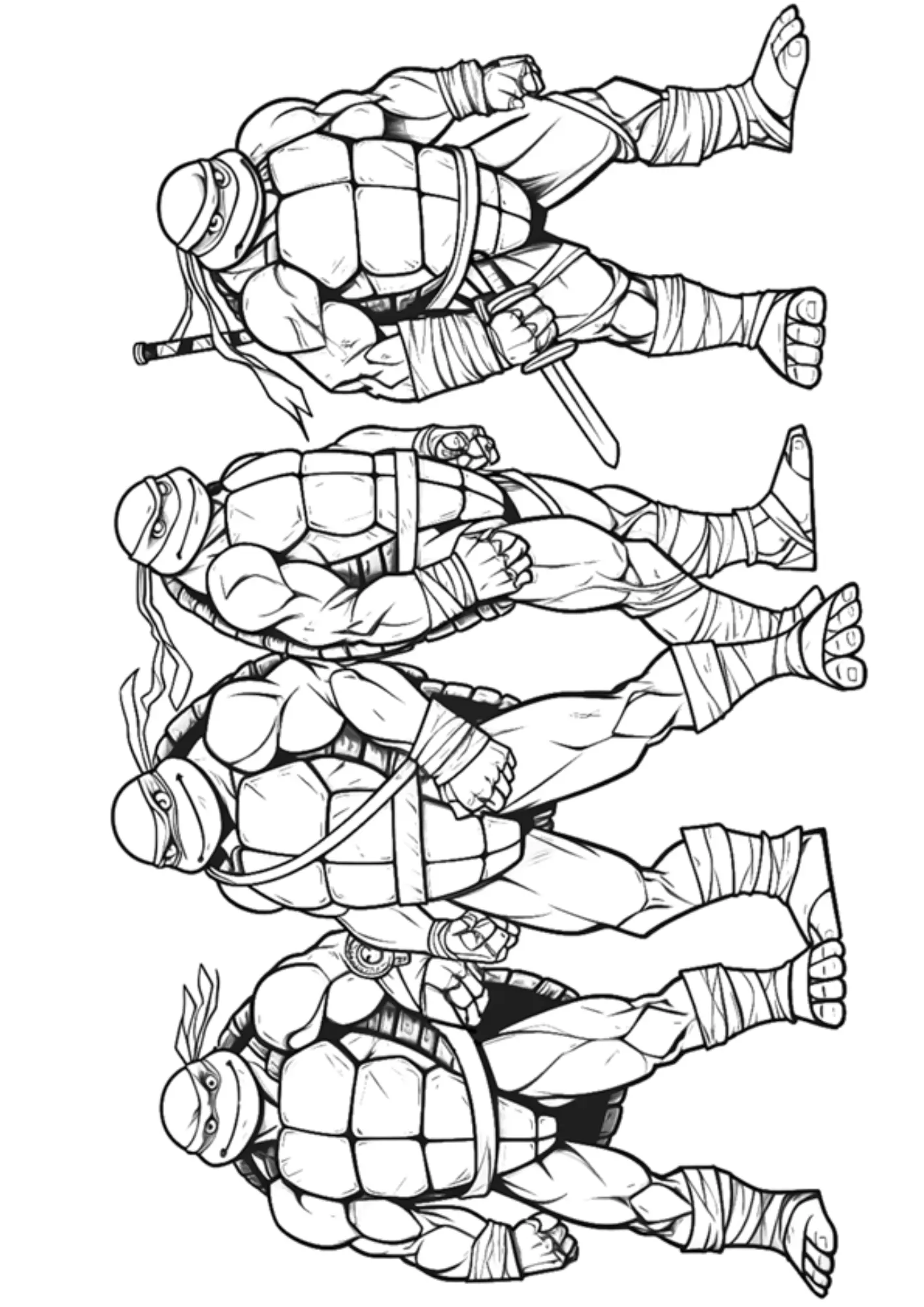 Turtles Ninja Coloring Pages – 025