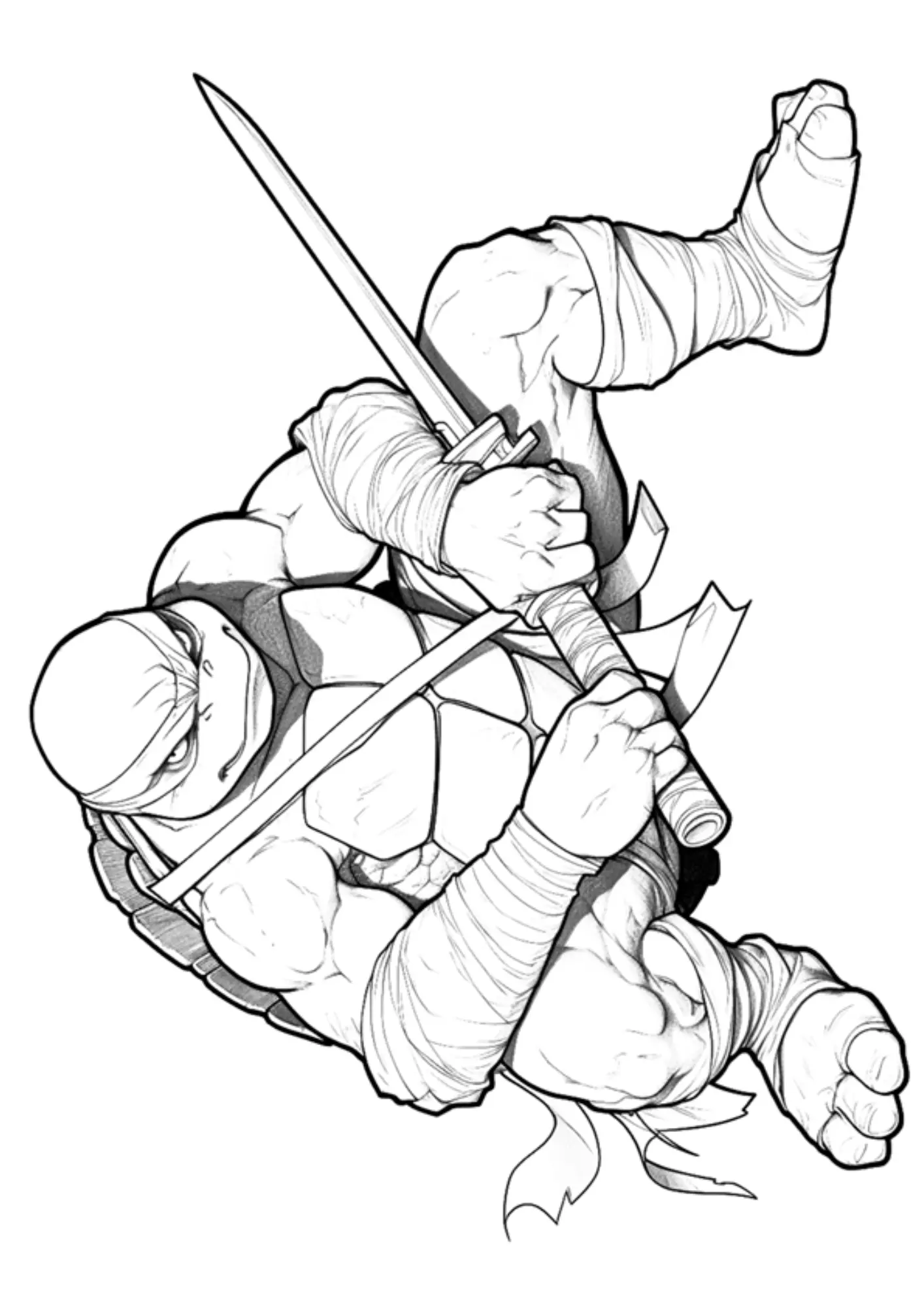 Turtles Ninja Coloring Pages – 026