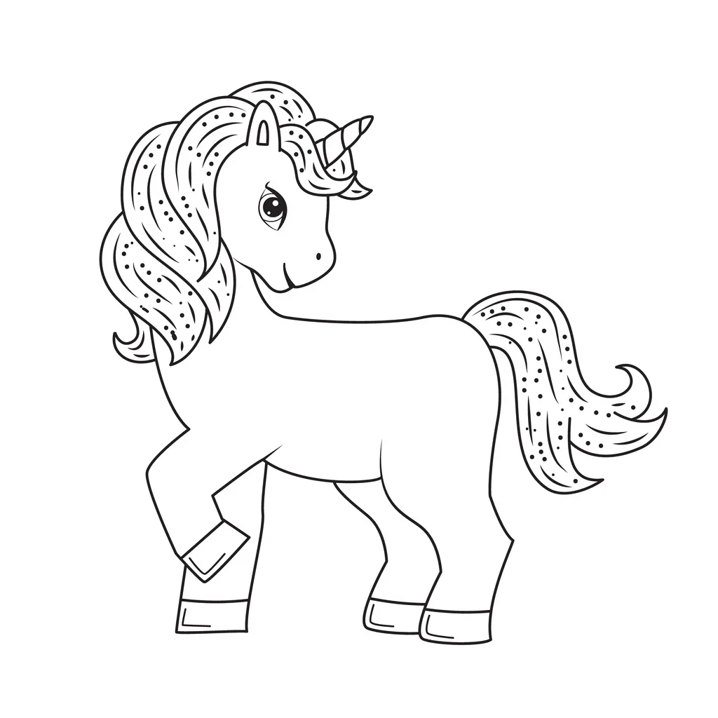 Unicorn Coloring Pages – 006