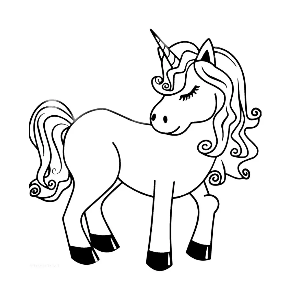 Unicorn Coloring Pages – 012