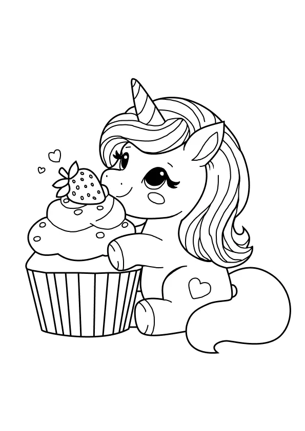 Unicorn Coloring Pages – 024