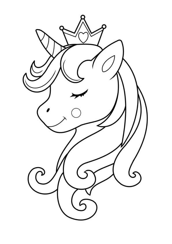 Unicorn Coloring Pages – 025