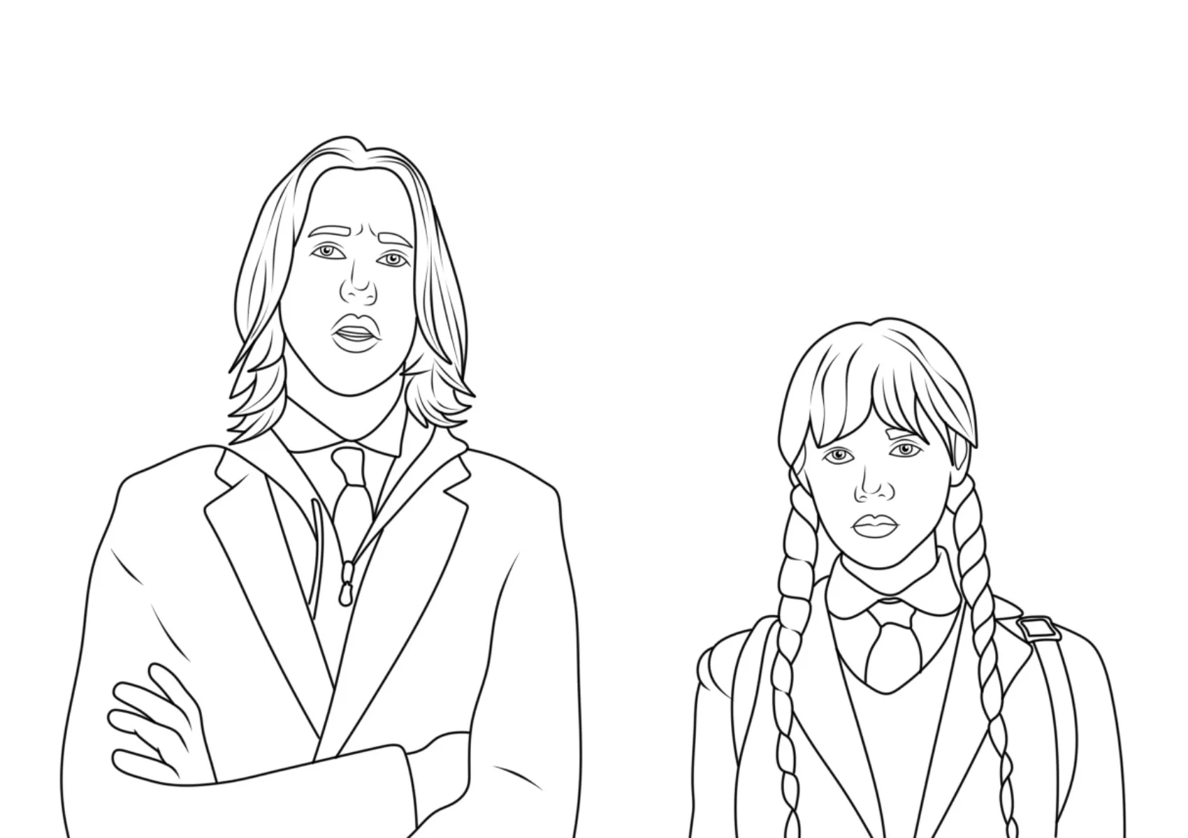 Wednesday Coloring Pages – 004