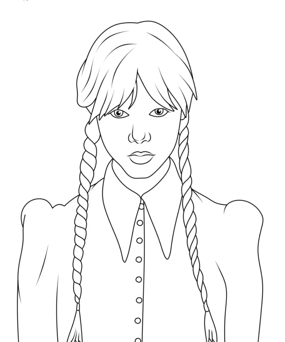 Wednesday Coloring Pages – 008