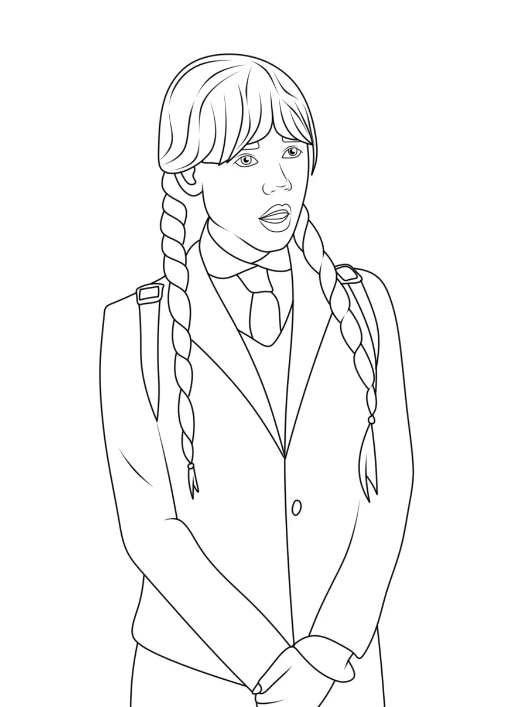 Wednesday Coloring Pages – 011