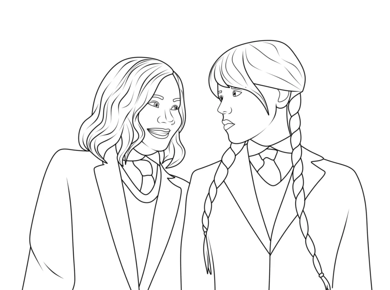 Wednesday Coloring Pages – 014