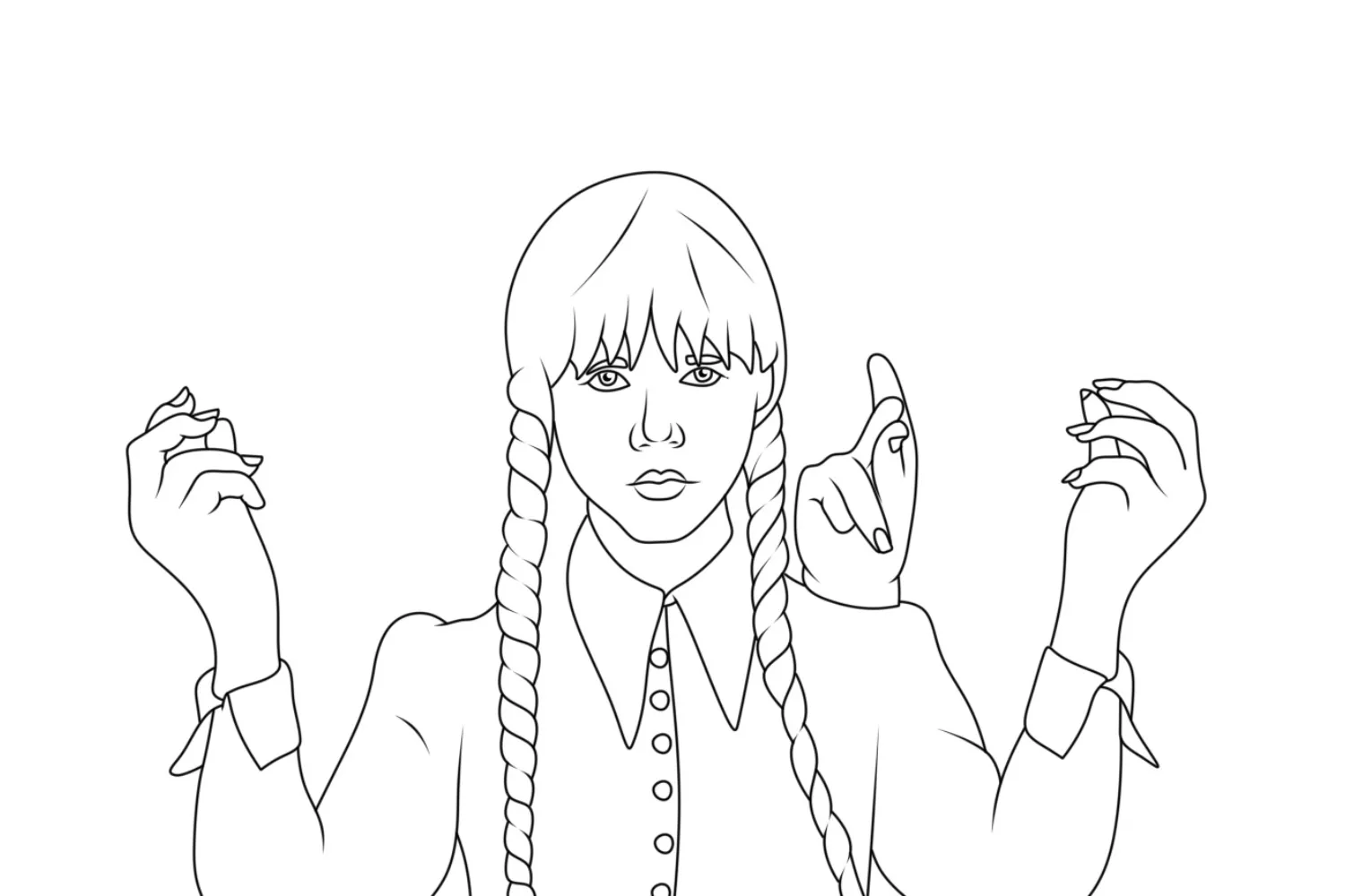 Wednesday Coloring Pages – 015