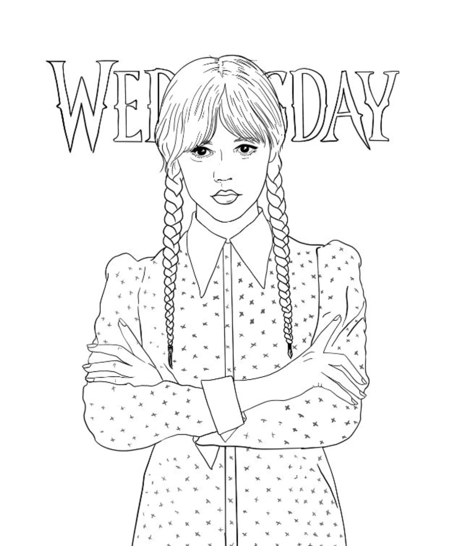 Wednesday Coloring Pages – 017
