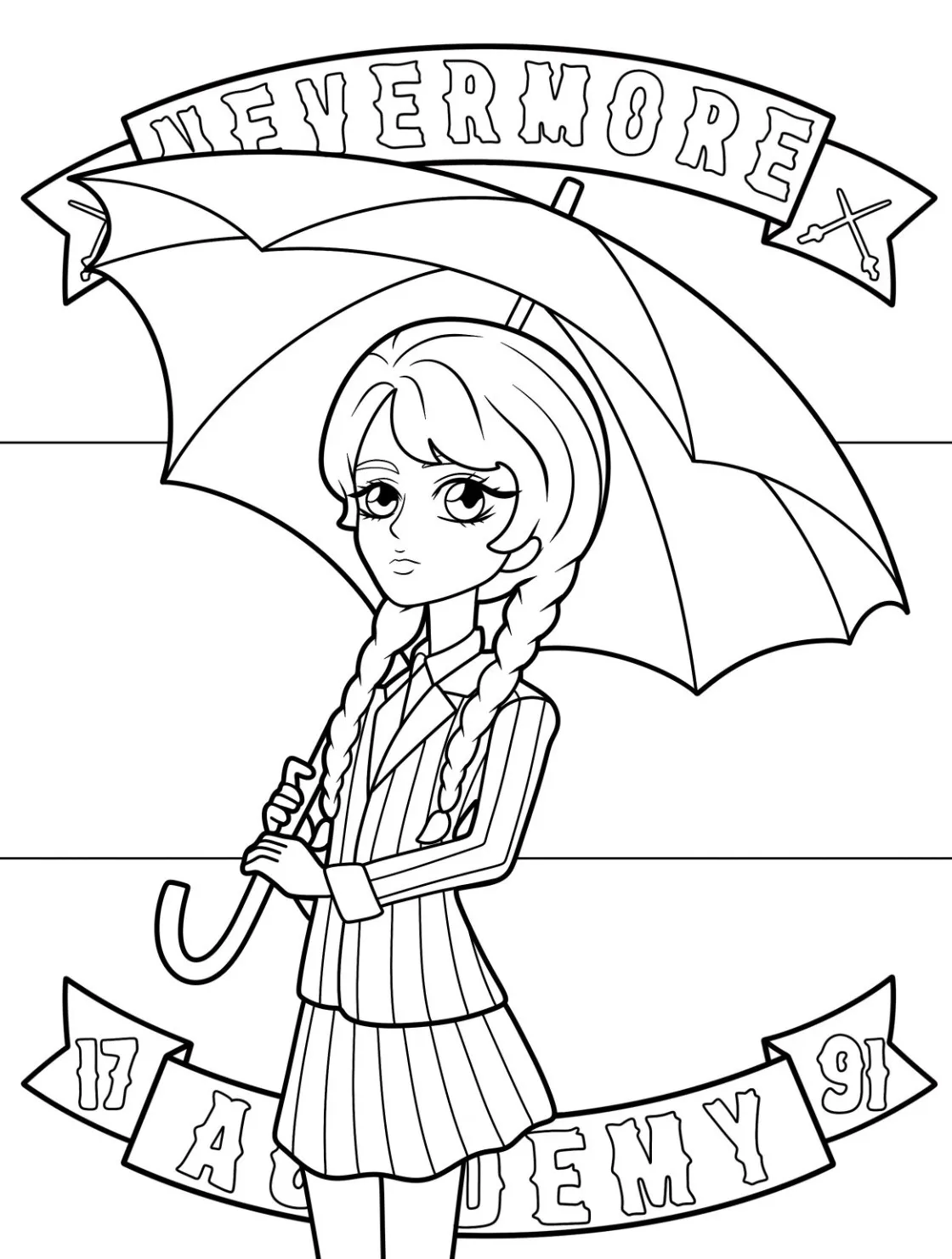 Wednesday Coloring Pages – 019