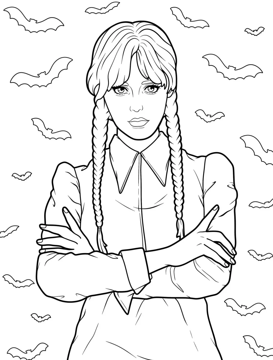Wednesday Coloring Pages – 024