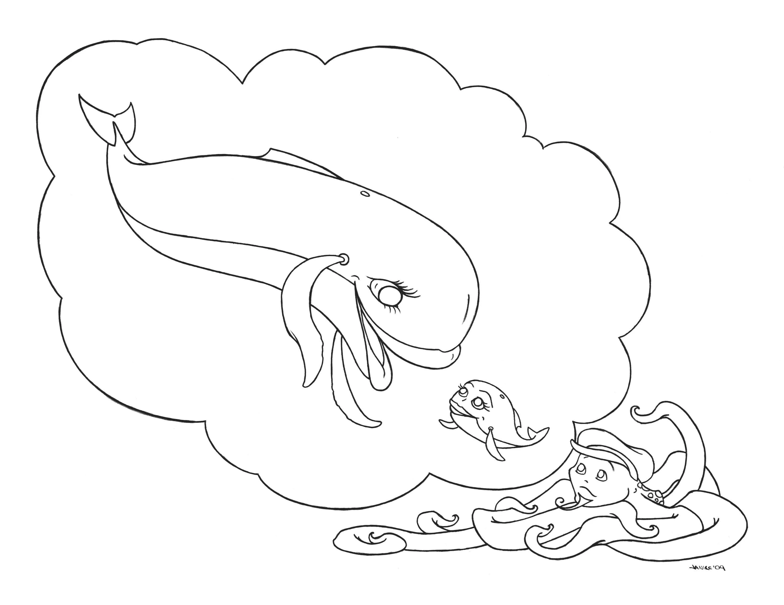 Whales Coloring Pages – 003