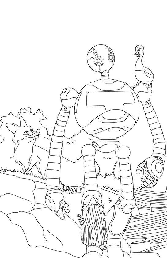 Wild Robot Coloring Pages – 007