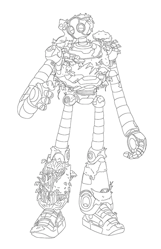 Wild Robot Coloring Pages – 010