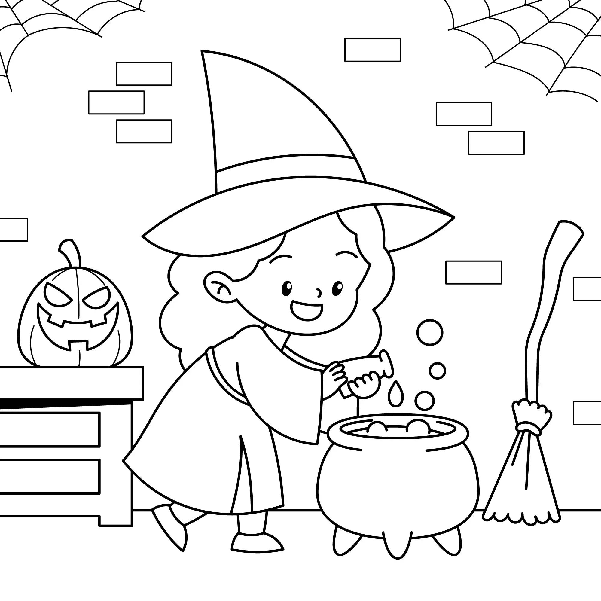 Witch Coloring Pages – 008