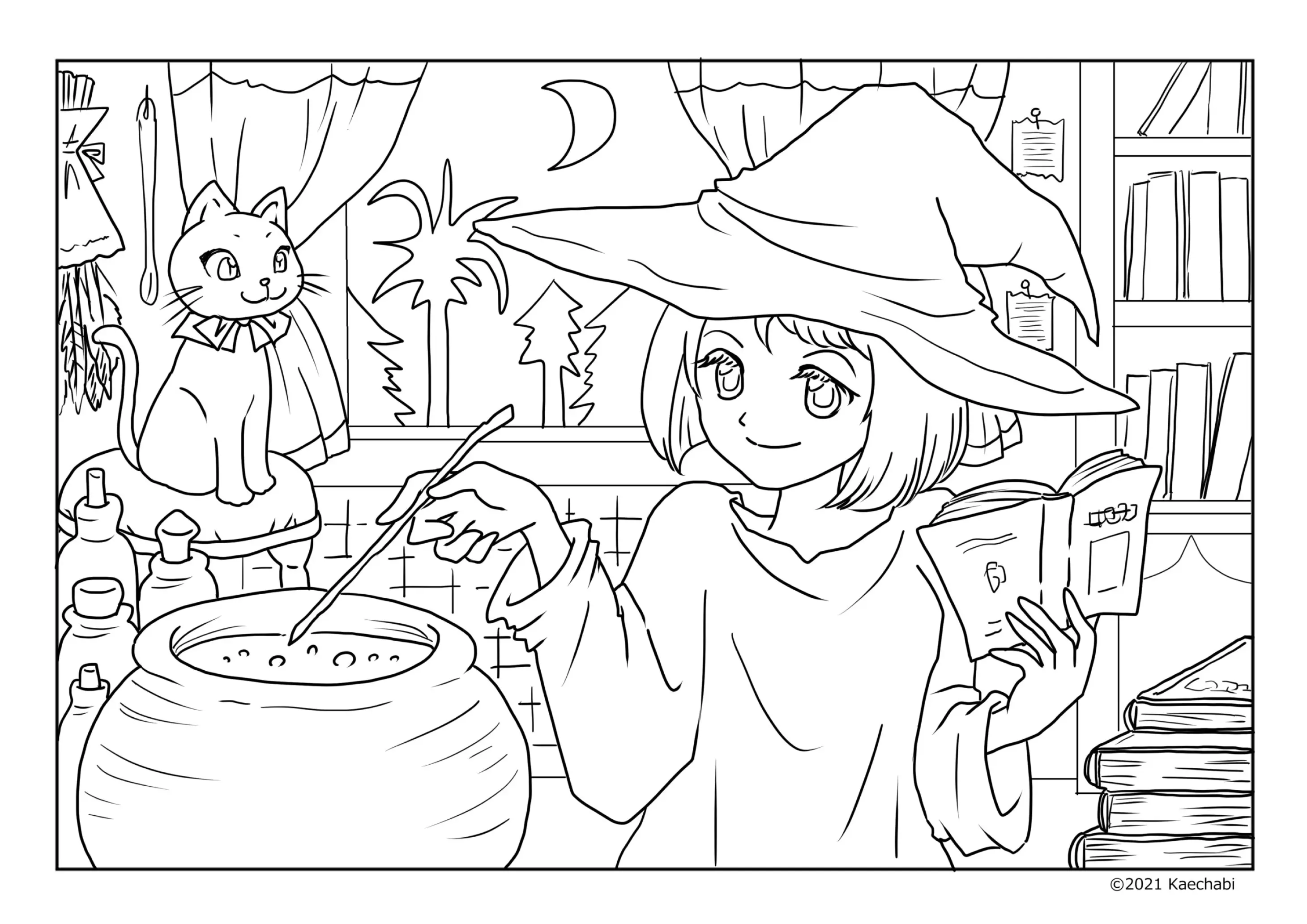 Witch Coloring Pages – 012