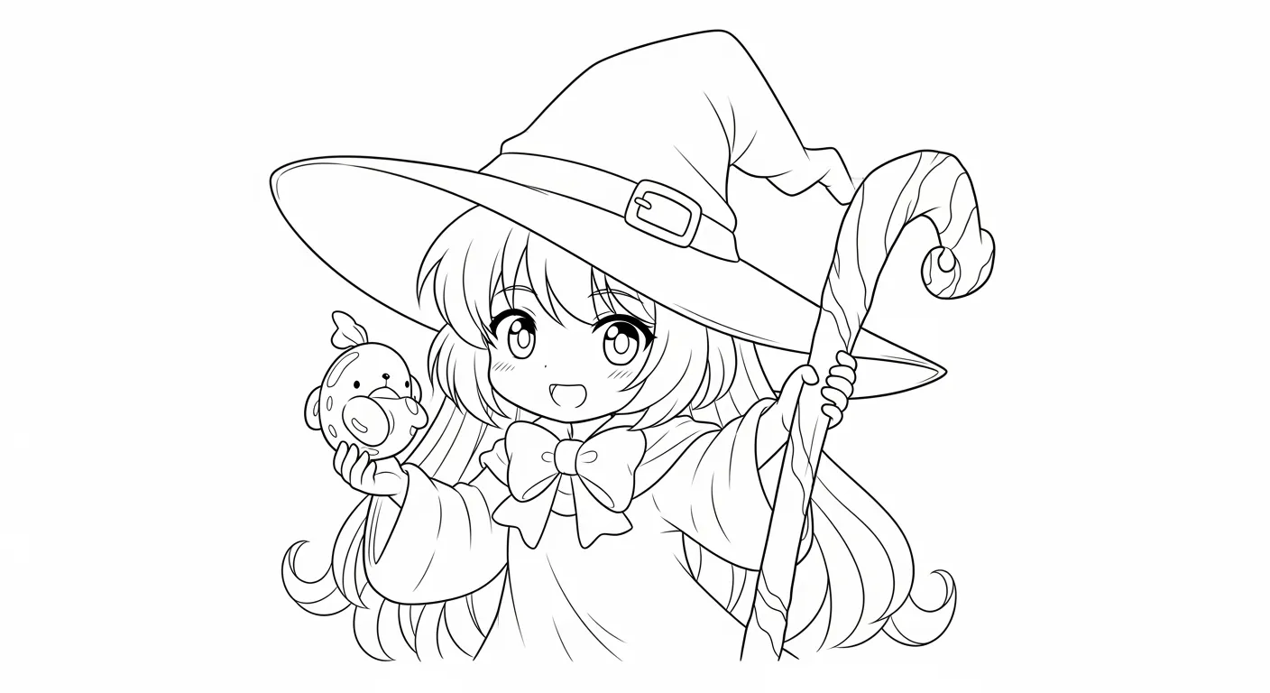 Witch Coloring Pages – 023