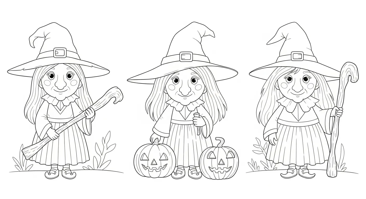 Witch Coloring Pages – 025