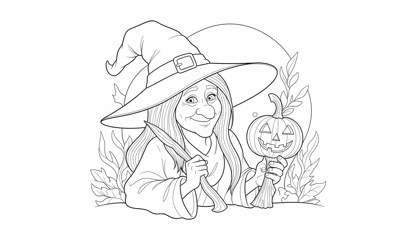 Witch Coloring Pages – 027
