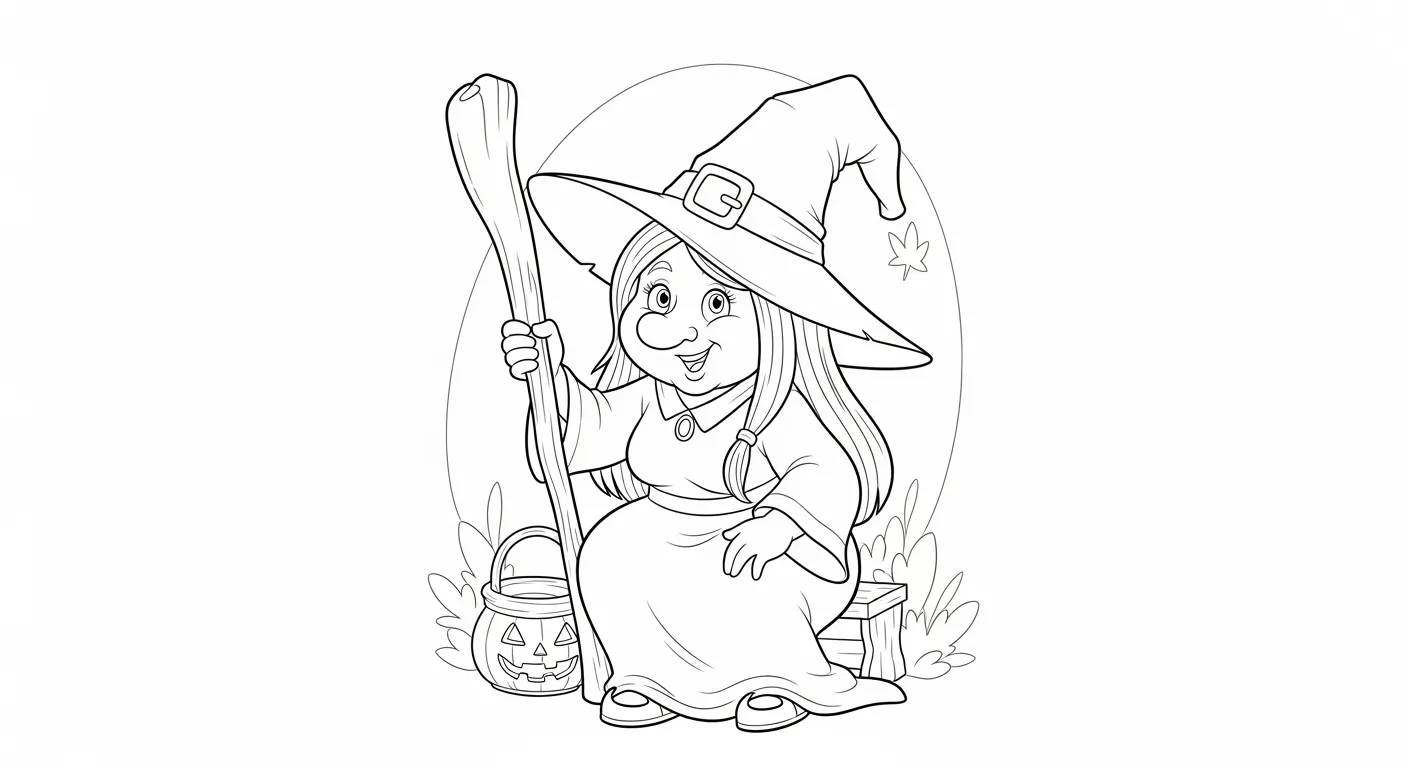 Witch Coloring Pages – 028