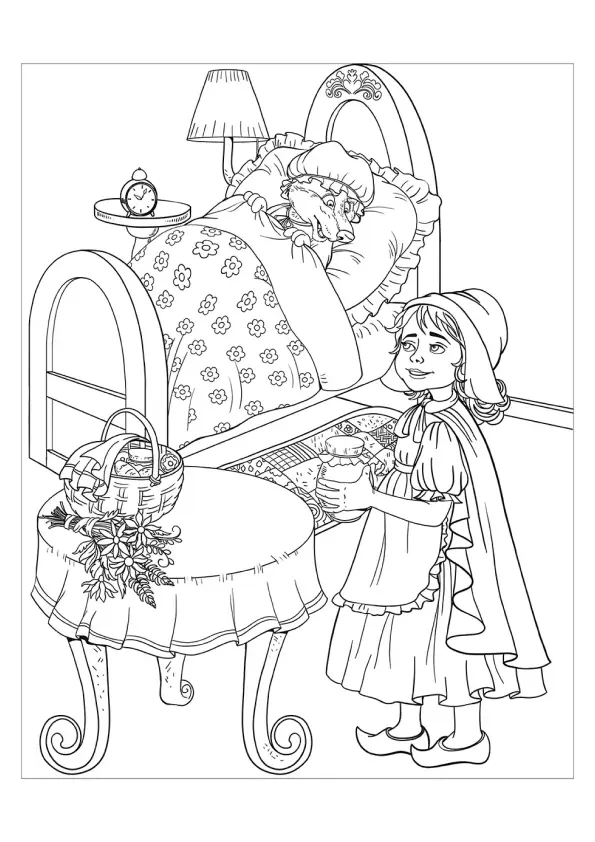 Wolf Coloring Pages – 008