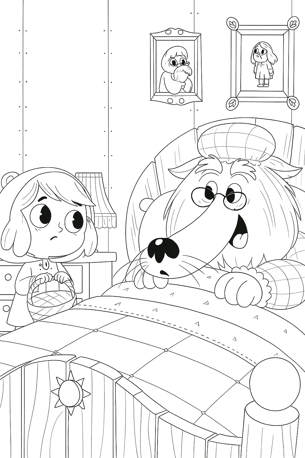 Wolf Coloring Pages – 017