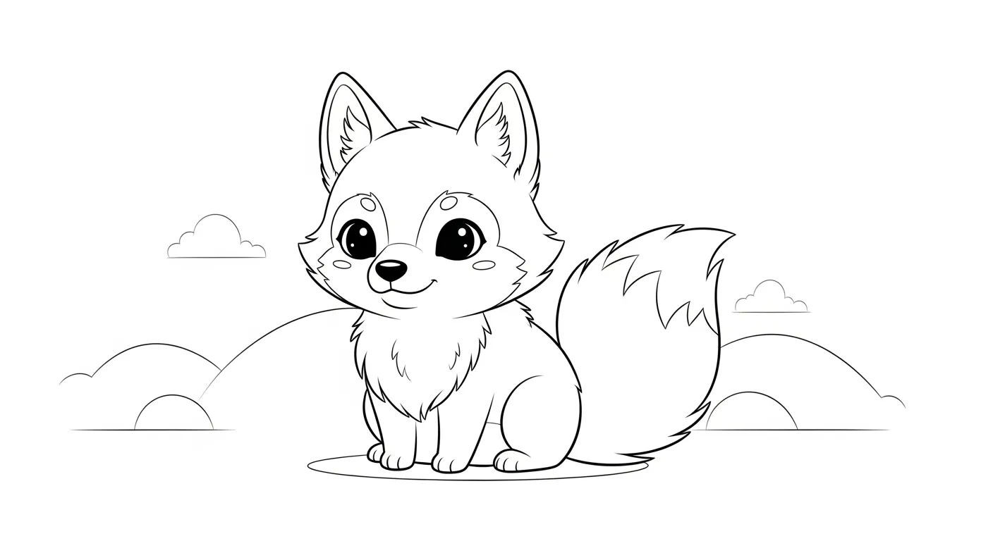 Wolf Coloring Pages – 025