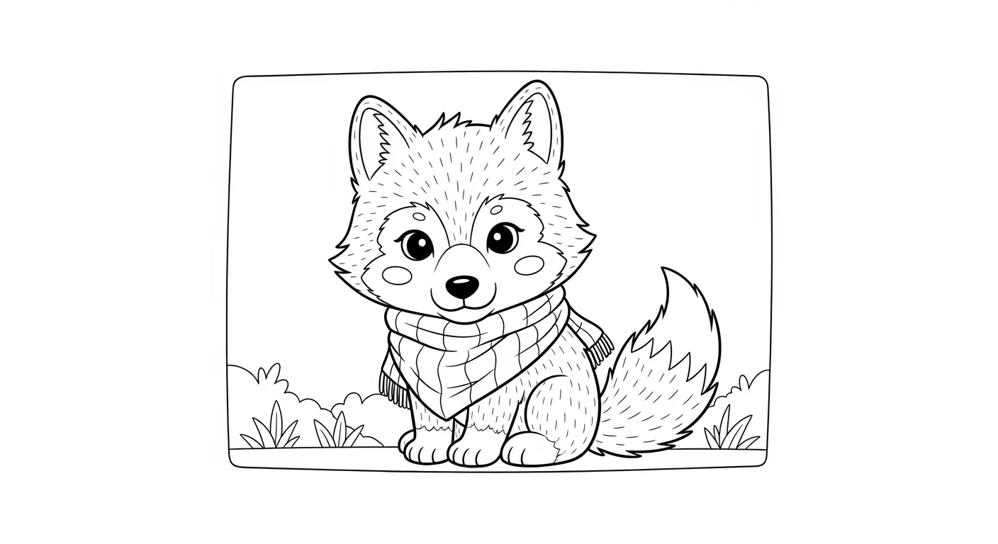 Wolf Coloring Pages – 027