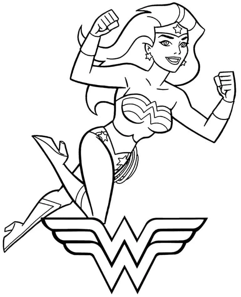 Wonder Woman Coloring Pages – 017
