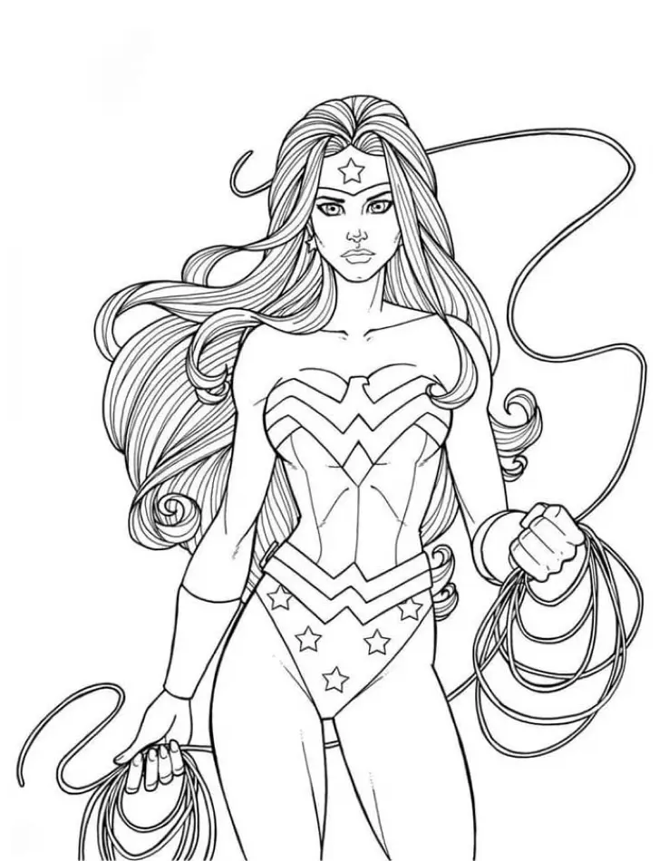 Wonder Woman Coloring Pages – 018