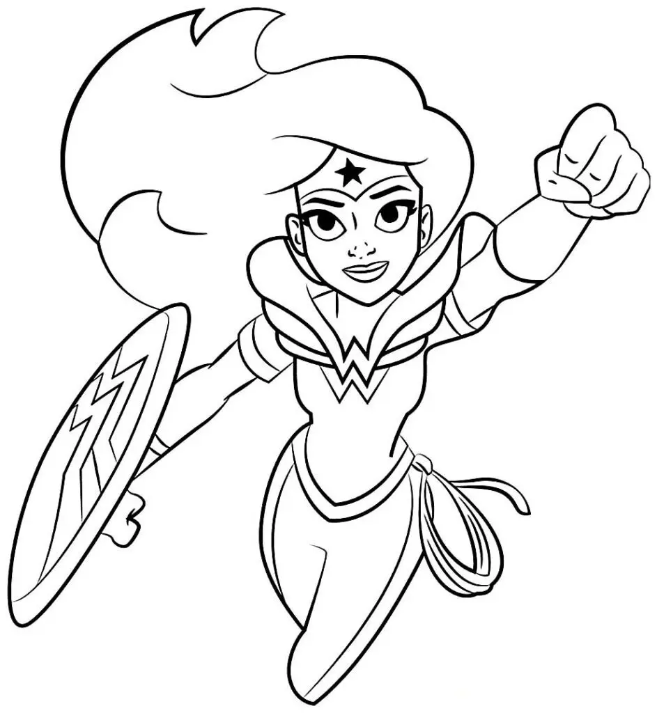 Wonder Woman Coloring Pages – 019