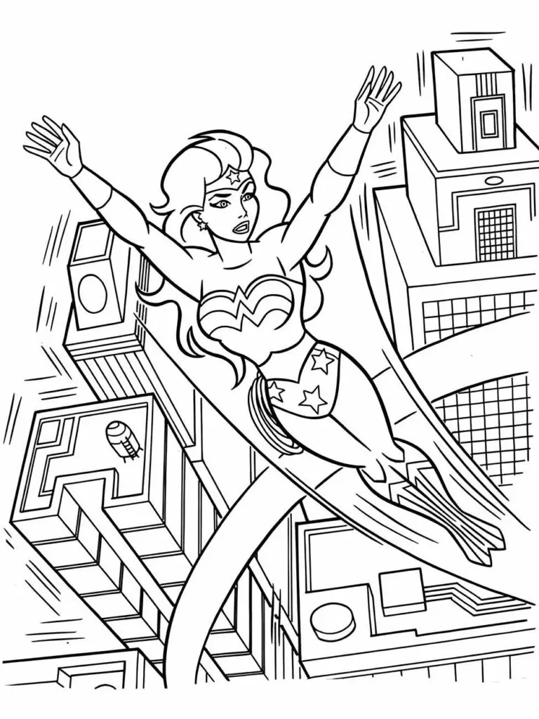 Wonder Woman Coloring Pages – 022