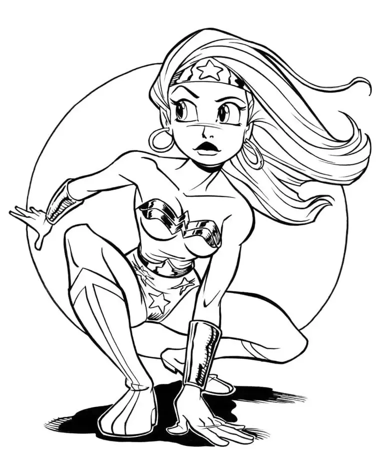 Wonder Woman Coloring Pages – 024