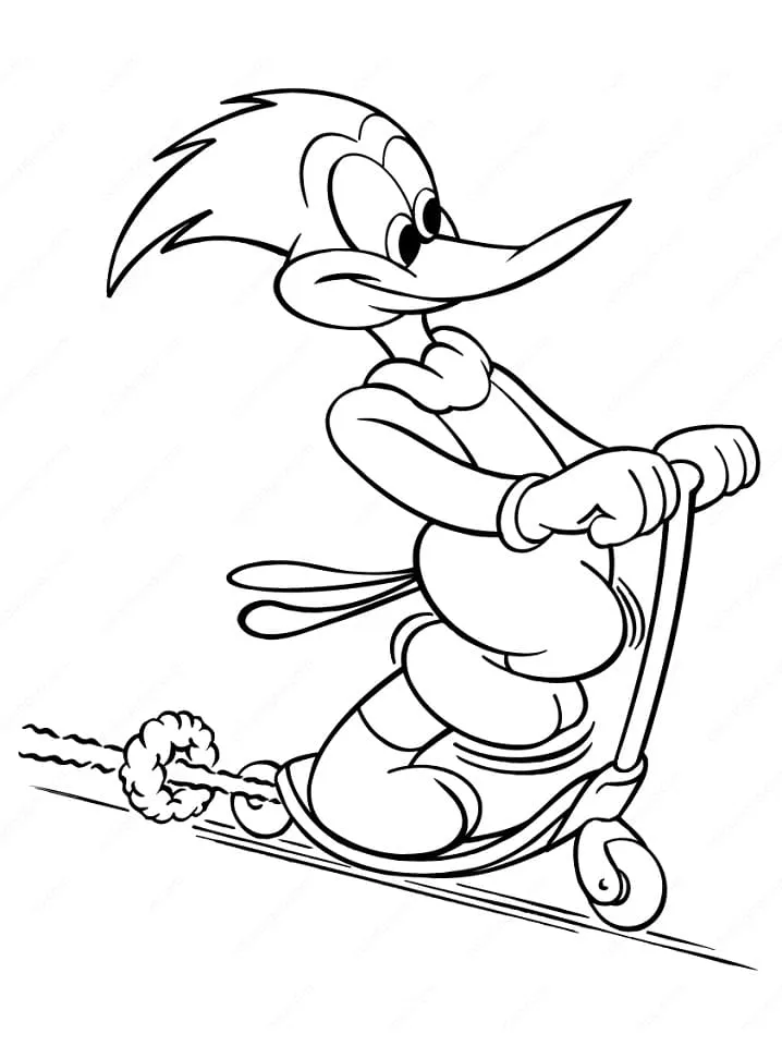 Woodpecker Coloring Pages – 004