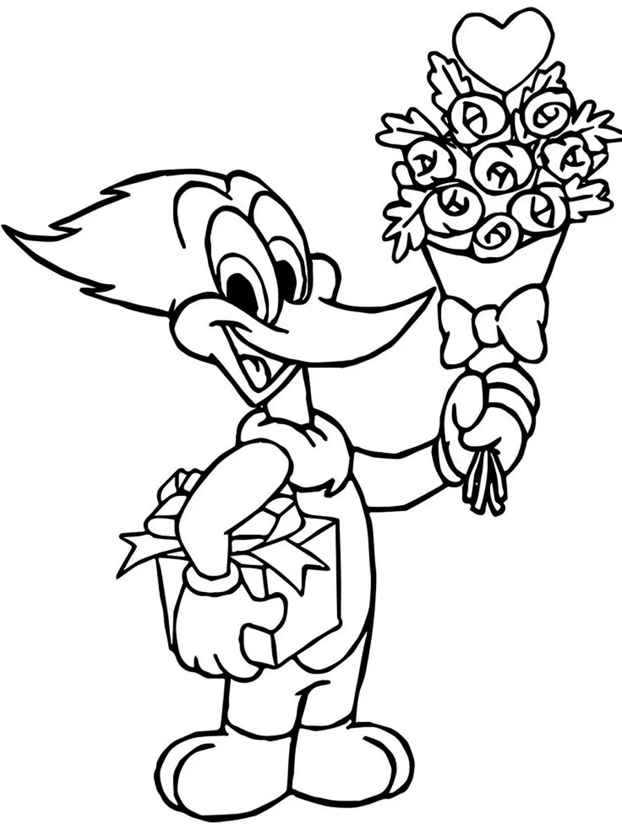 Woodpecker Coloring Pages – 005