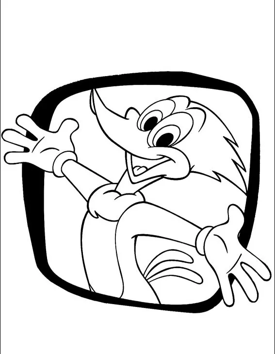 Woodpecker Coloring Pages – 006