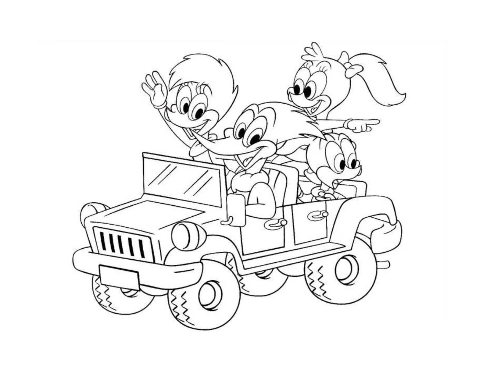 Woodpecker Coloring Pages – 007