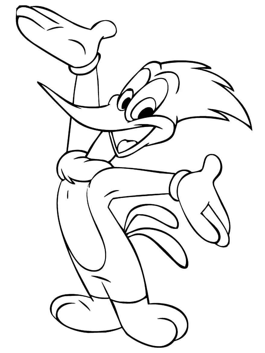 Woodpecker Coloring Pages – 008