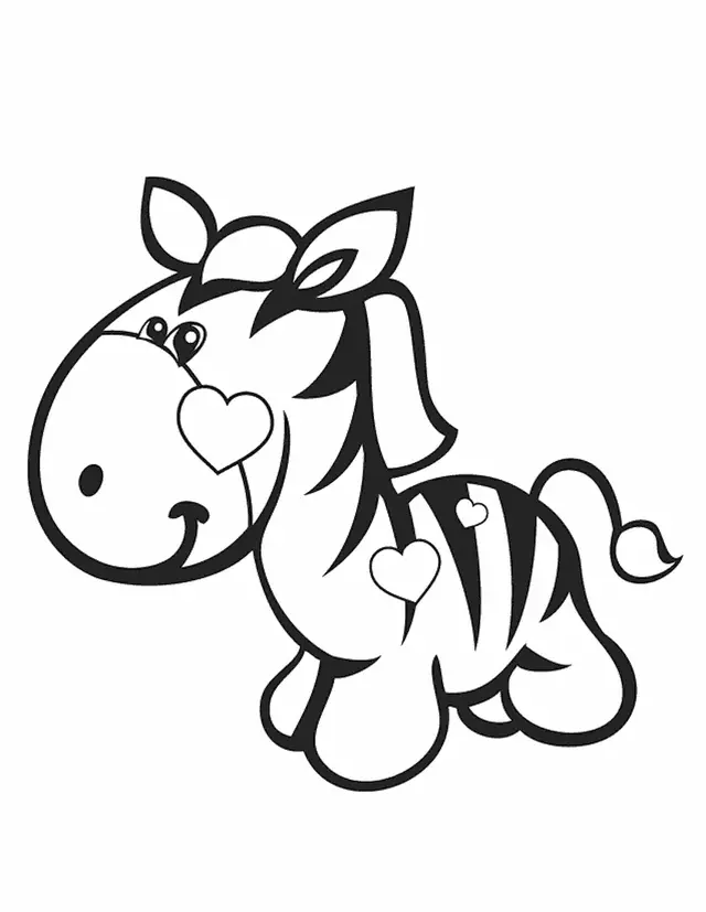 Zebras Coloring Pages – 003