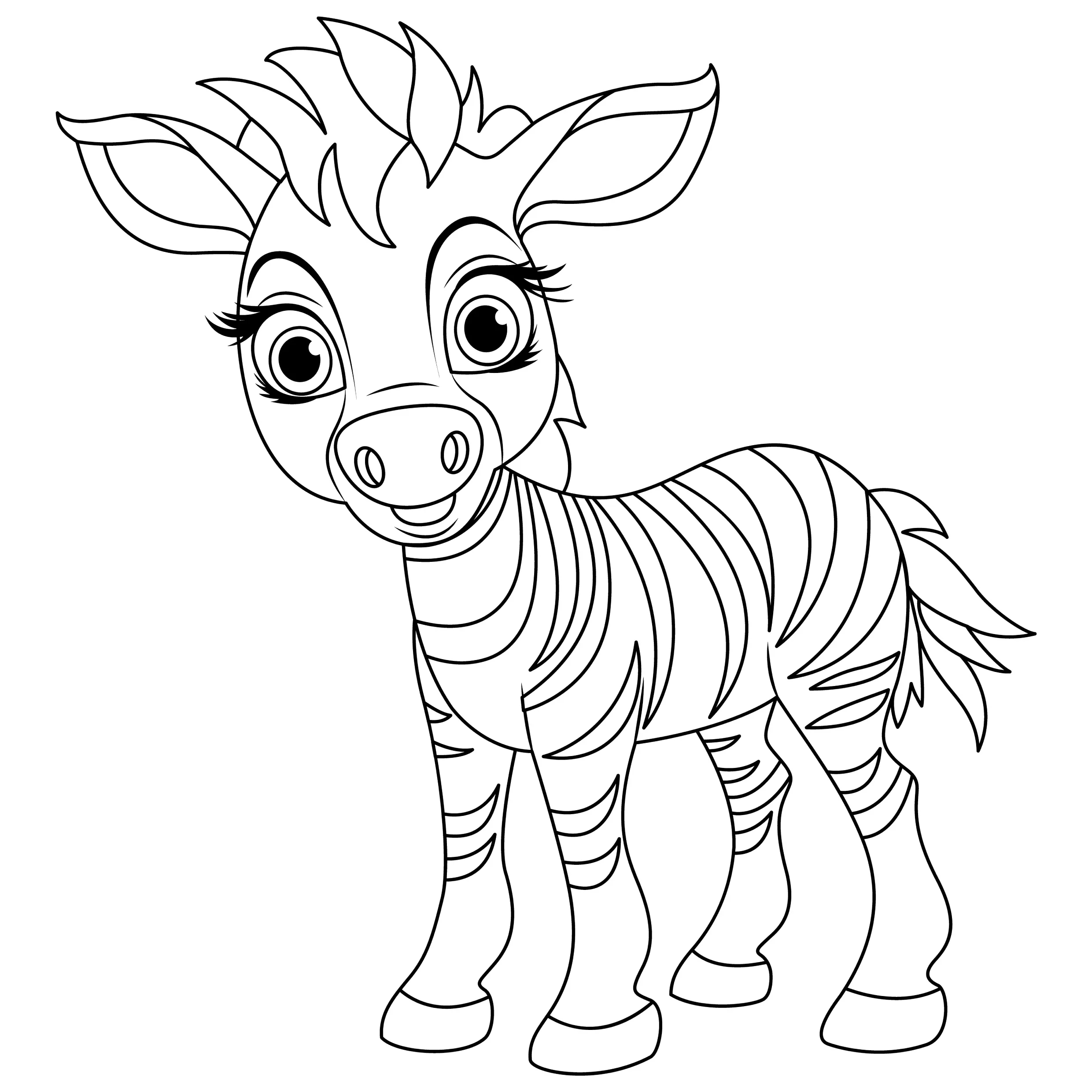 Zebras Coloring Pages – 020